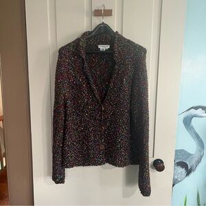 Coldwater Creek Colorful Knit Cardigan